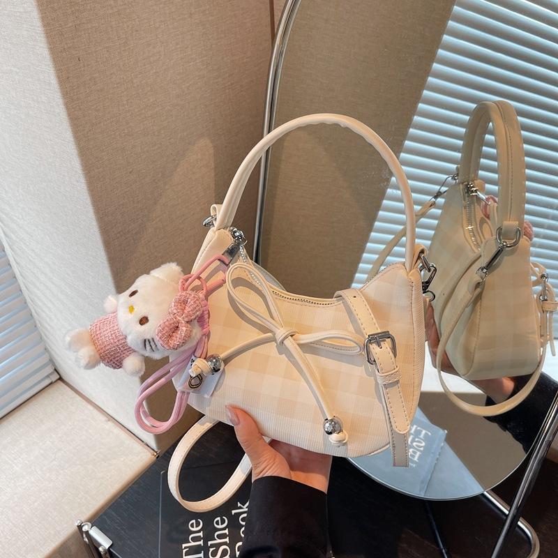 High-End Nischentasche Damen neue Mode Umhängetasche Schleife tragbare Knödeltasche