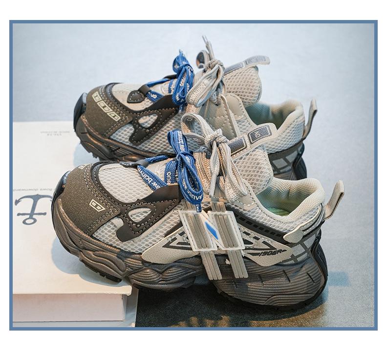 2026 Spring Kids Breathable Mesh Sports Shoes - Fashionable, Non-slip, Thick Sole for Boys & Girls