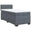 Maison Exclusive - Sommier à lattes de lit et matelas Gris foncé 90x200 cm Velours