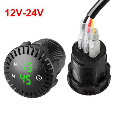 Car Panel Electronic Clock 12V/24V Automotive Touch Digital Clock LED Display Waterproof for Car Boat Motorcycle Dropshipping