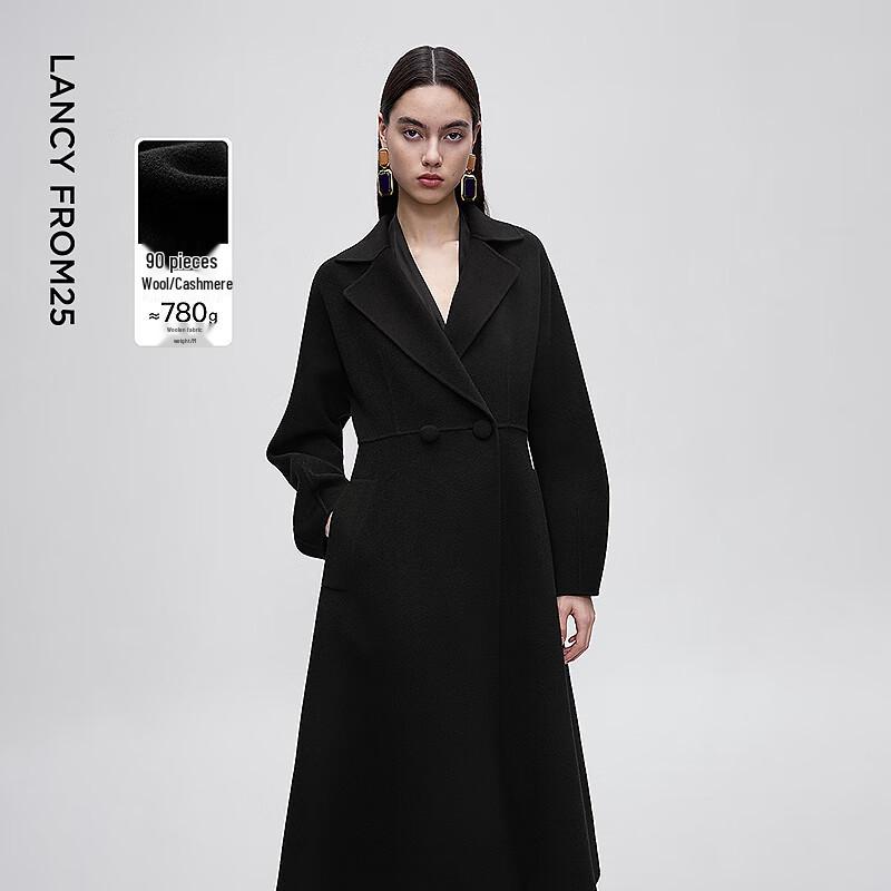 

Пальто з двостороннім лацканом з суміші мериносової вовни Langzi XL