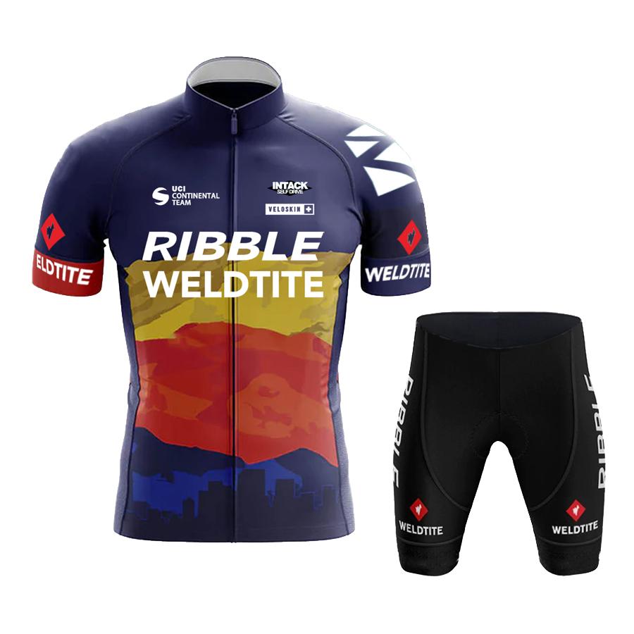 Cycling Jersey 2026 Team RIBBLE Men Cycling Set Racing Bicycle Clothing Suit Breathable Mountain Bike Clothes Sportwears
