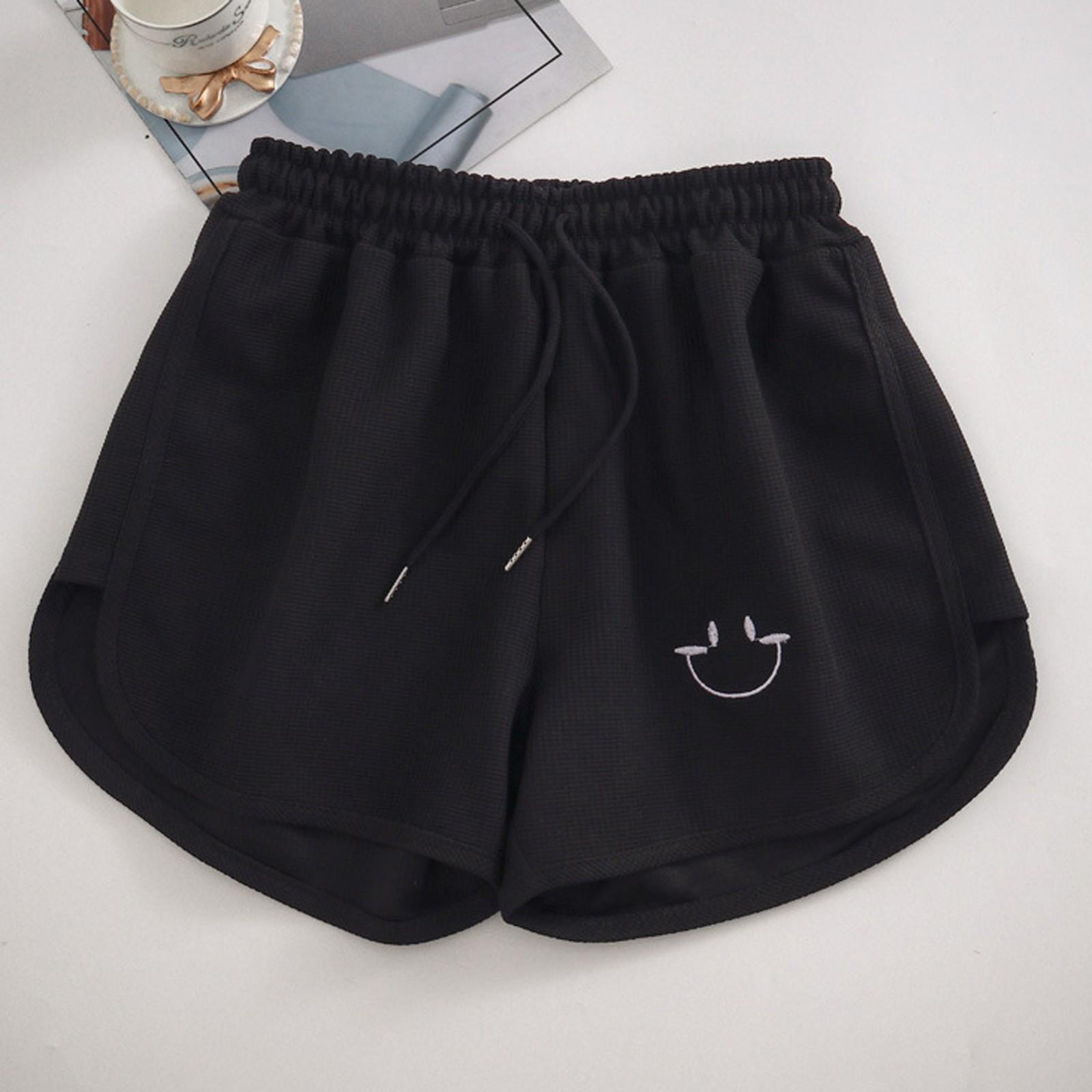 

Women s Fashion Summer Sport Hight Waist Detail Shorts Casual Pants M чорний