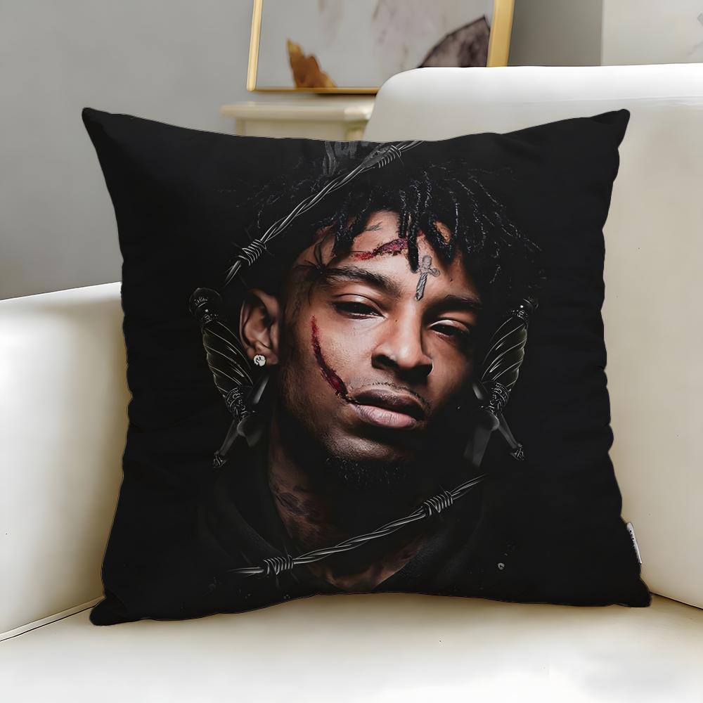 Hot 221 Savageing Cushion Cover Soft EasyWash Pillow Case Versatile for Couch Bed Travel and Office