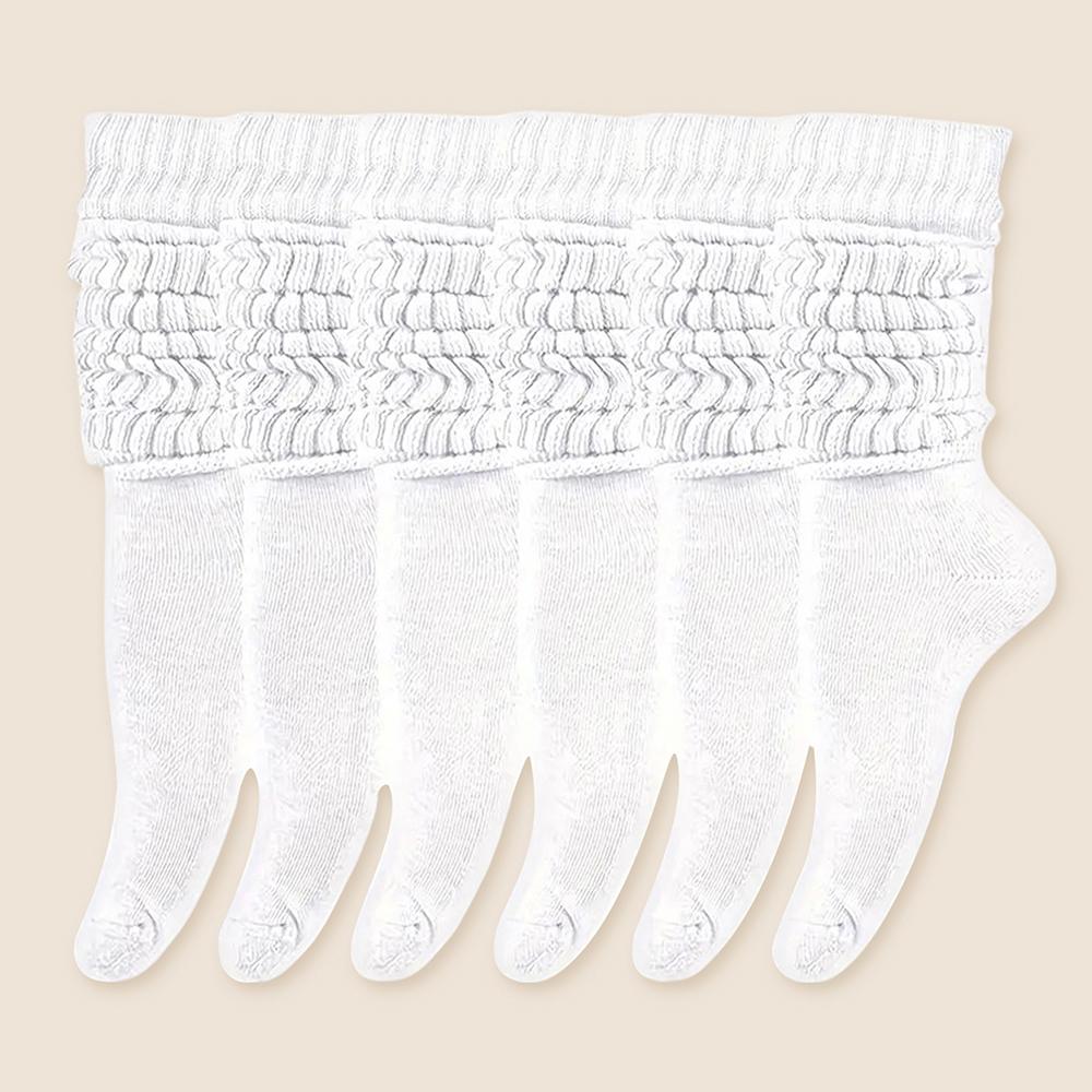 3/6/30 Pairs Women Slouchy Socks Comfortable Versatile Calf Length Stockings Perfect for Daily Wear Casual Fashion