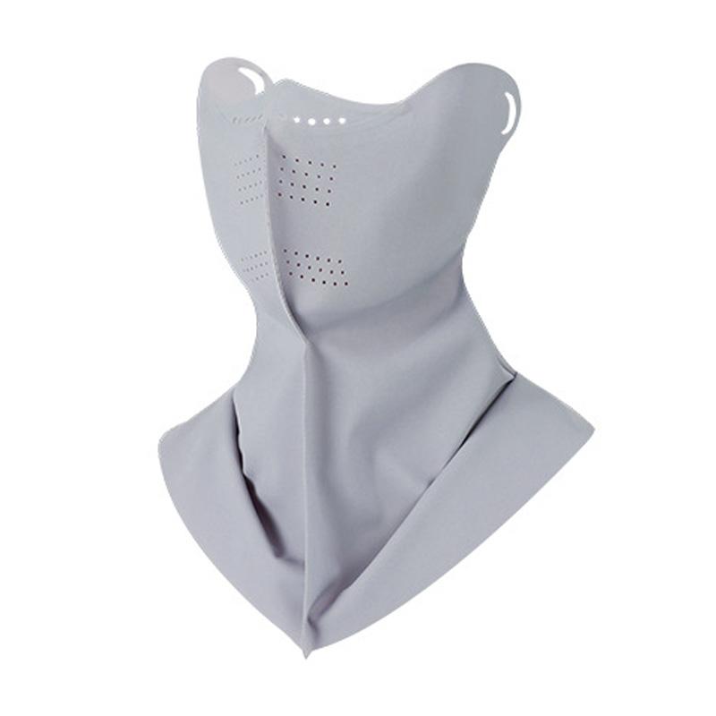 Summer Face Mask with Scarf Sun Protection Breathable Women Face Mask Outdoor Travel Ice Sense Face Neck Protection