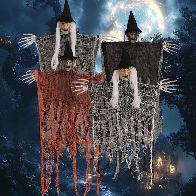 Halloween Plastica Casa Giardino Fantasma Artificiale Disporre Oggetti di Scena Teschio Simulato Ciondoli Garza Articoli per le Feste 5 Stili