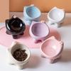 Bow-Tie Ceramic Pet Bowls Large-Diameter Pet Food Bowls Cat Water Bowl  for Cats and Dogs