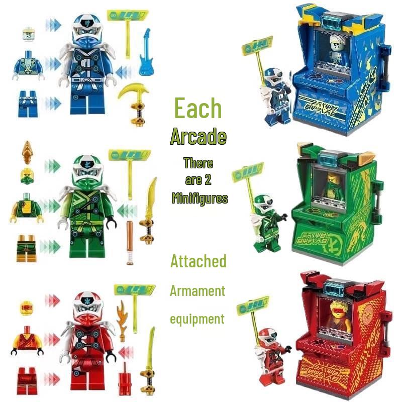 Phantom Ninja Boy Educational Building Blocks - Empire Energy Assembly 1st Street Arcade Toy