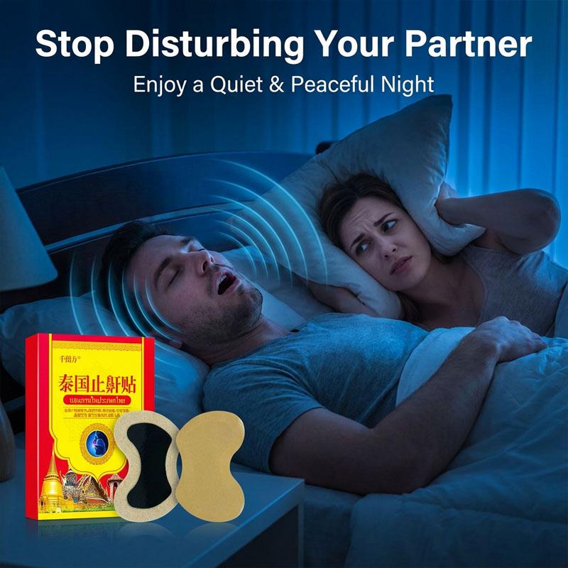 Náplast proti chrápání - Vhodná pro potíže s usínáním v noci, namáhavé dýchání a hlasité chrápání