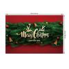 4pcs/set Christmas Placemats Linen Non Slip Heat  Red Green Resistant Table Mats Holiday Party Kitchen Wedding Dining Decoration