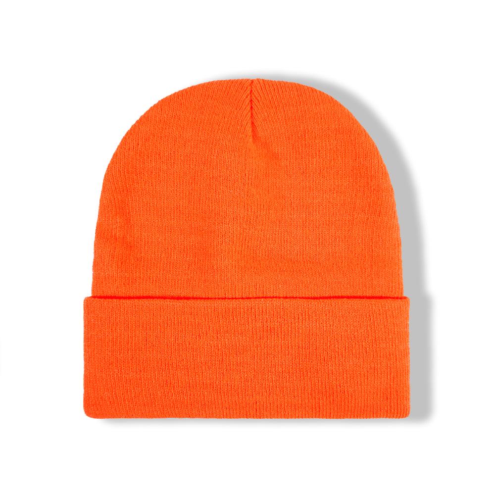 Unisex Korean-Style Embroidered Wool Beanie for Autumn/Winter – Slimming Look, Ideal for Outdoor Activities