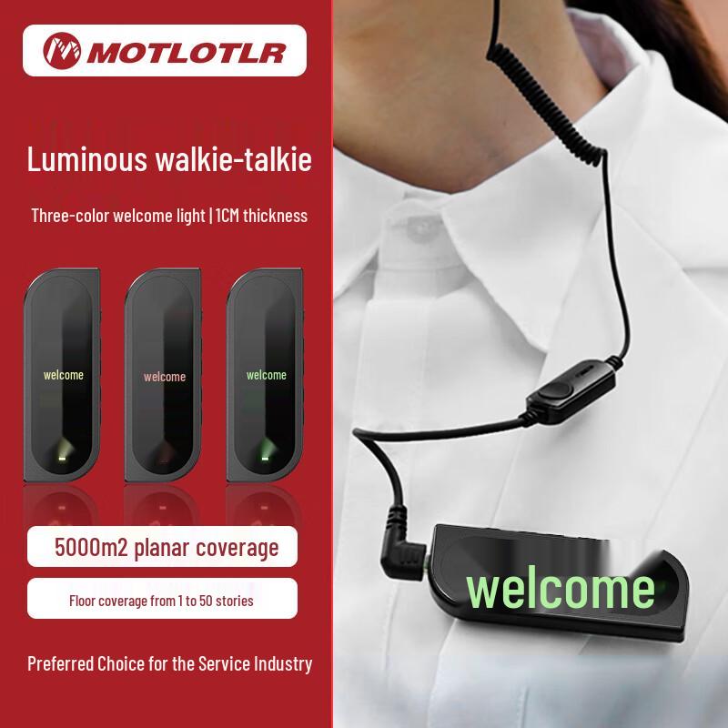 

Mini Chest-Badge Ear-Hook Walkie-Talkie 2-Pack (CN version)