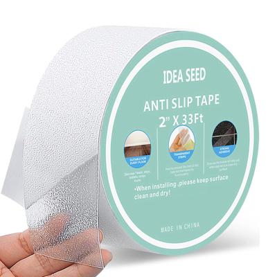 Pokmil 2in X 33ft X Made of Clear Easy To Tape for Stairs and Reduces Slip Suitable for Indoor and Outdoor Use Anti-Slip Tape, (5cm 10m), PVC, Apply,