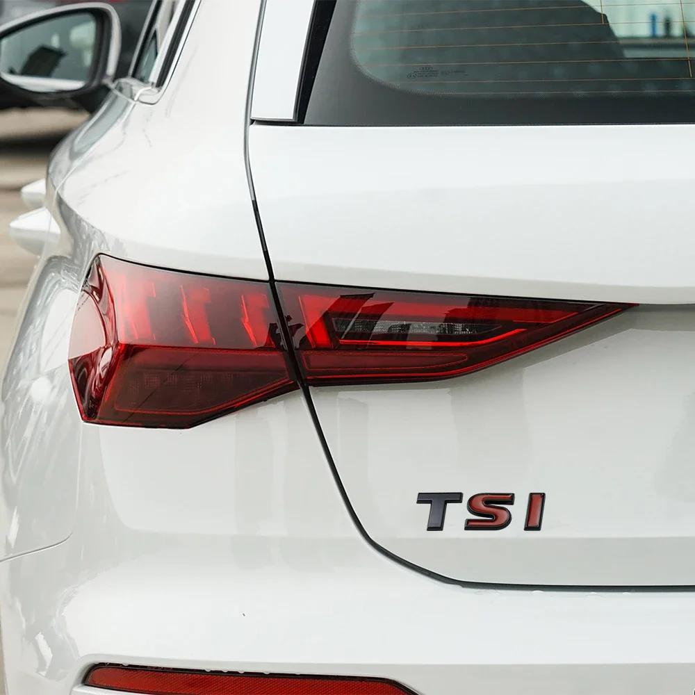 1ks TSI Písmenný Znak ABS 3D Zadní Samolepka na Kufr Auta pro Volkswagen TIGUAN TSI Golf 7 5 8 6 Passat B6 Rline Auto Styling Samolepka