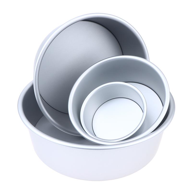 4/6/8/10Inch Removable Base Round Cake Pan Aluminum Diy Cakes Pastry Mould Cheesecake Cake Nonstick Tin Kitchen Tools
