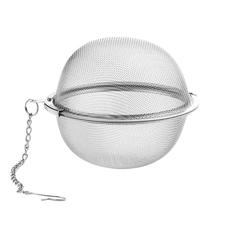 Filtro per Tè Durevole per Alimenti, Sfera Filtrante in Acciaio Inossidabile Antiruggine, Struttura Senza Cuciture per Pulizia Facile