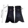 Japanese JK Lolita Y2K Denim Leg Warmers Denim Cloth Drawstring Cross Trumpet Leg Covers Stars Footcover Long Stockings Cosplay