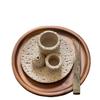 Handmade Stoneware Stick Candle Holder Cement Chime Candle Palo Santo Smudging Multifunctional Holder