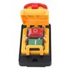 16A 4 Pin Electromagnetic Switch Emergency Stop Push Button Switch for Electrical Panel Power Tool Woodworking Machine