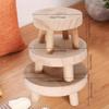 Wooden Plant Stand Flower Pot Base Holder Stool Indoor Outdoor Garden Succulent Pots Tray Flower Display Plant Stand Shelf