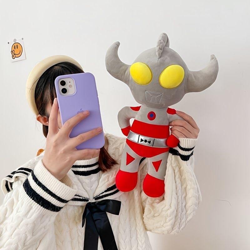 Ultraman Plush Toy Large Stuffed Doll With Fiber Cotton Filling For Kids Bedroom Decor