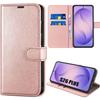 Case for Samsung Galaxy S26 Plus, Full Protection Anti-Scratch Shockproof Synthetic Leather Pink