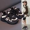 Fashion dad shoes 2025 spring and autumn new children's running shoes medium and large casual fashion girls and boys