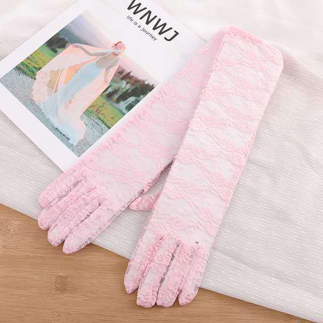 Spring/Summer Thin Sunscreen Lace Gloves Wedding Wedding Bridal Gloves Long Ladies Gloves Sexy