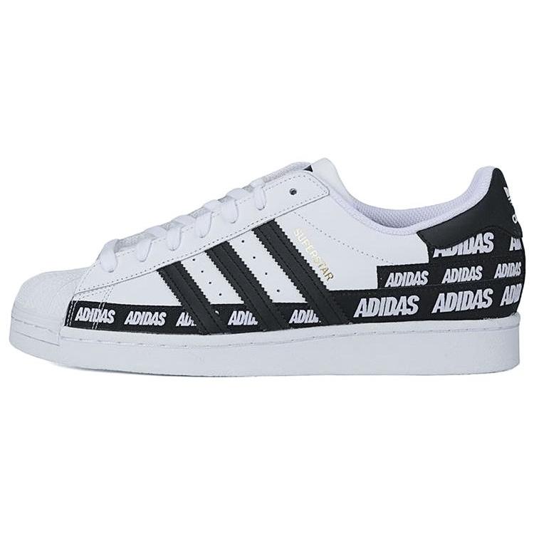 adidas Superstar Wordmark Heel Stripe - White Black Men s FX5558 EU 36