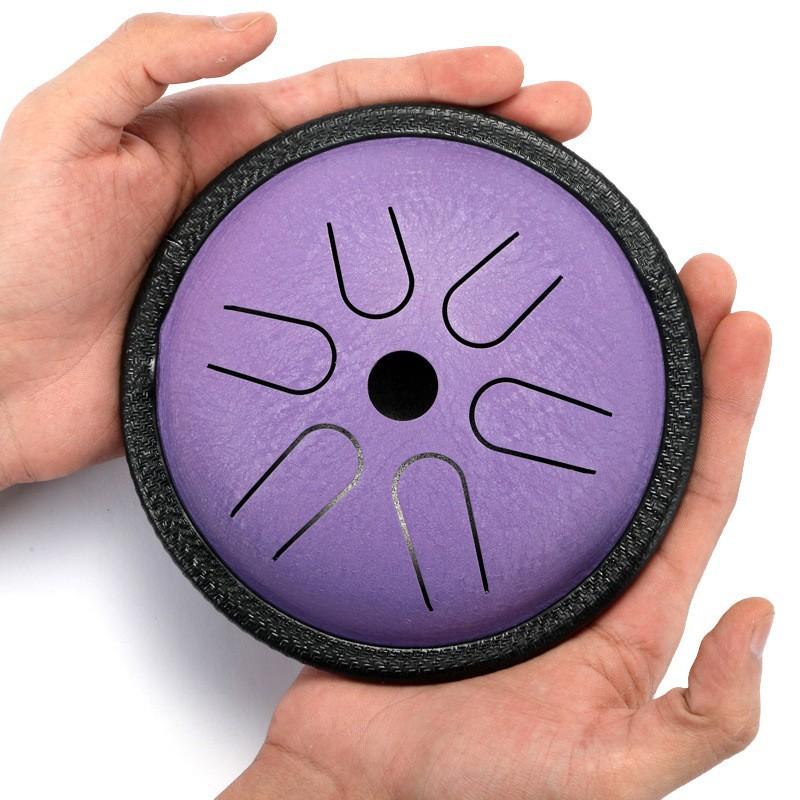 Mini 3inch 6tone Steel Drum  Accessories Professional Percussion Music Instruments Portable Leisure and Entertainment Learning Gift