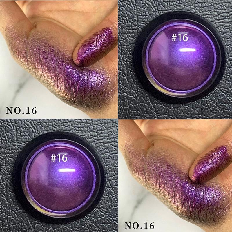 Chameleon Pearlescent Eyeshadow Powder - Single Color, Glitter Finish