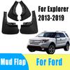4pcs Auto Tire Mudguard Waterproof Prevent Mud Splashing Car Mud Flap Fender Trim Accessories For Ford Explorer 2013-2019 2018