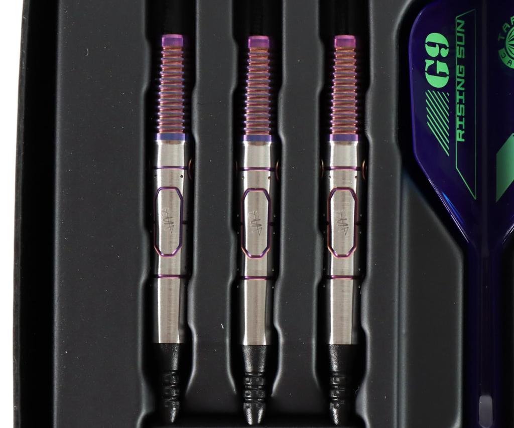 Target Japan Rising Sun G9 Tungsten 2BA Soft Tip Dart Rising Sun G9 Flights and Black Pixel Tips 2BA Sun 95% K-Flex Set, 21.5G K-Flex No.6 (Shape)