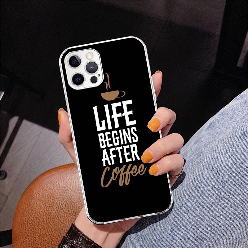 Coffee Wine Cup Phone Case For iPhone 17 Air 16 Pro Max 16E 15 + 14 Plus 11 12 13 Mini 7 8 SE Gift Print Cover Fundas 17 Air 16