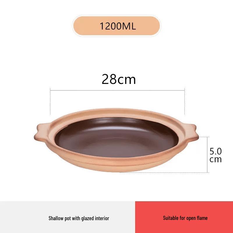 Wutuo Unglazed Clay Frying Pan