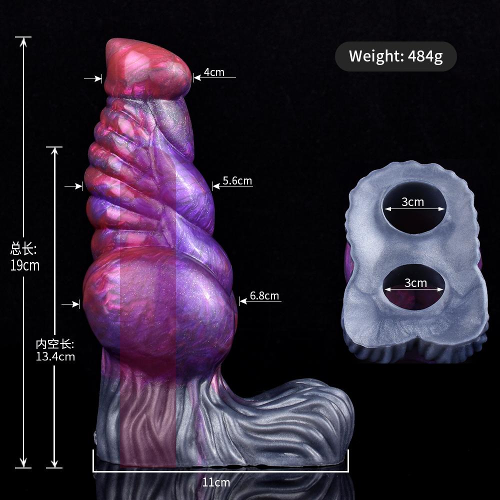 Silicone Delay Ejaculation Cock Sleeve Enlarger Reusable Soft Big Knot G-spot Stimulator Penis Sleeve Extender Sex Toys for Men