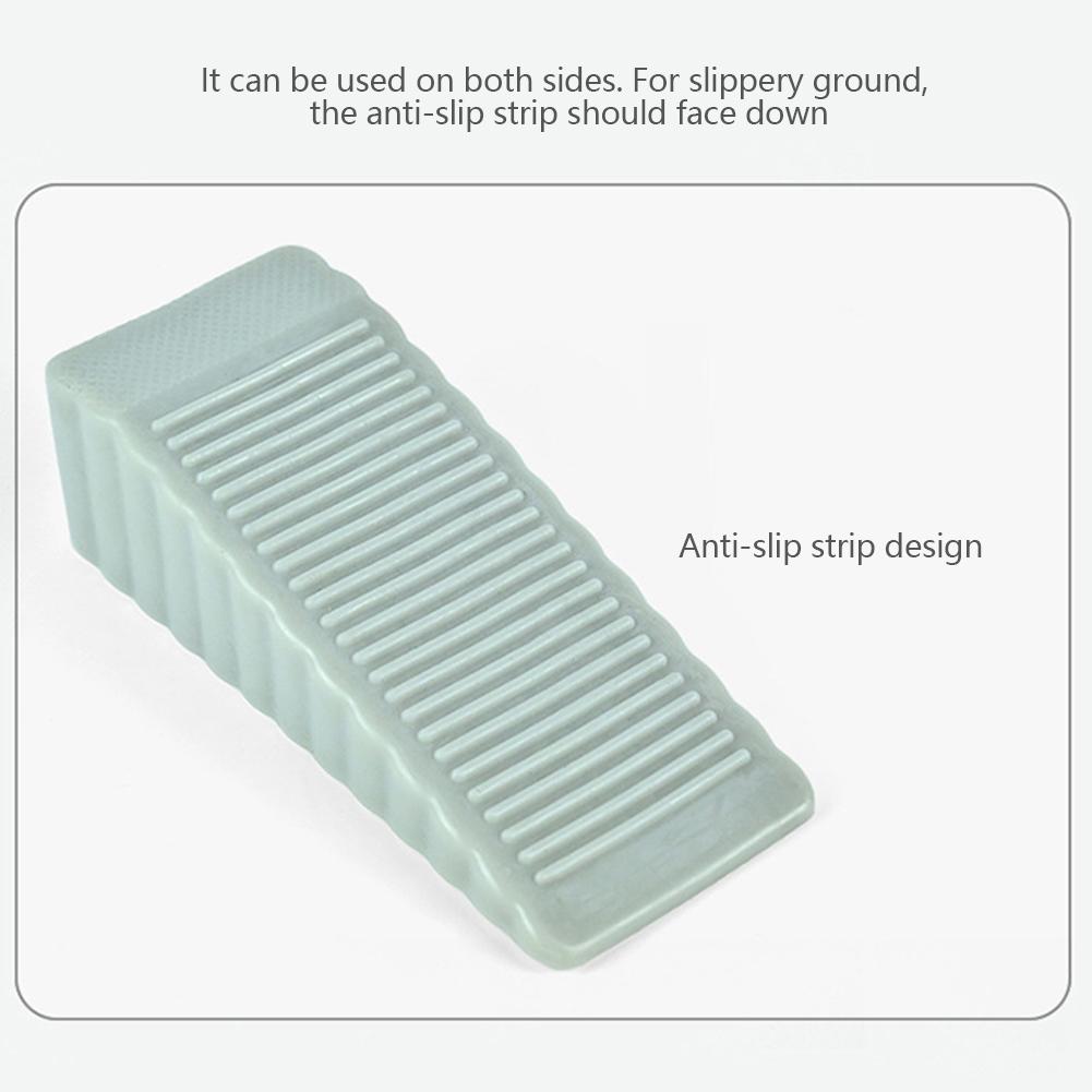 Safety Silicone Door Stopper Wedge Anti-Collision Door Holder for Sliding Swinging Doors and Windproof Security Hardware Home