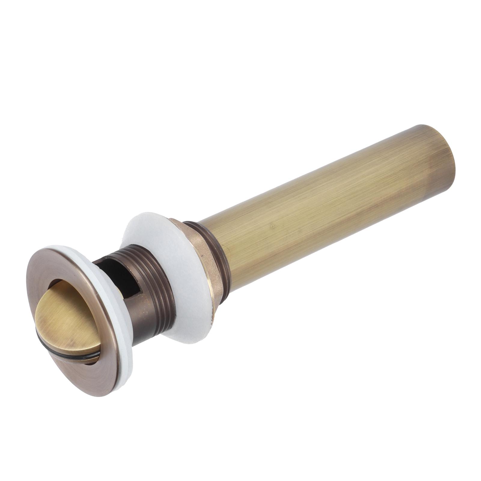 

Слив для раковины без перелива, против засоров, слив для умывальника в ванной, пробка, аксессуар, античный(Клапан с отверстием )