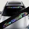 Colorful Reflective Car Stickers Waterproof Decal Front and Rear Windshield Decoration Reflective Laser Auto Accessories