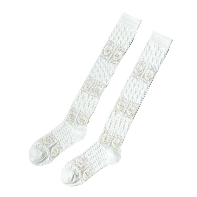 Womens Knee High Stocking Lace Top Stockings Silky Stocking Tights for Womens Girls Knee High Lace Mesh Socks