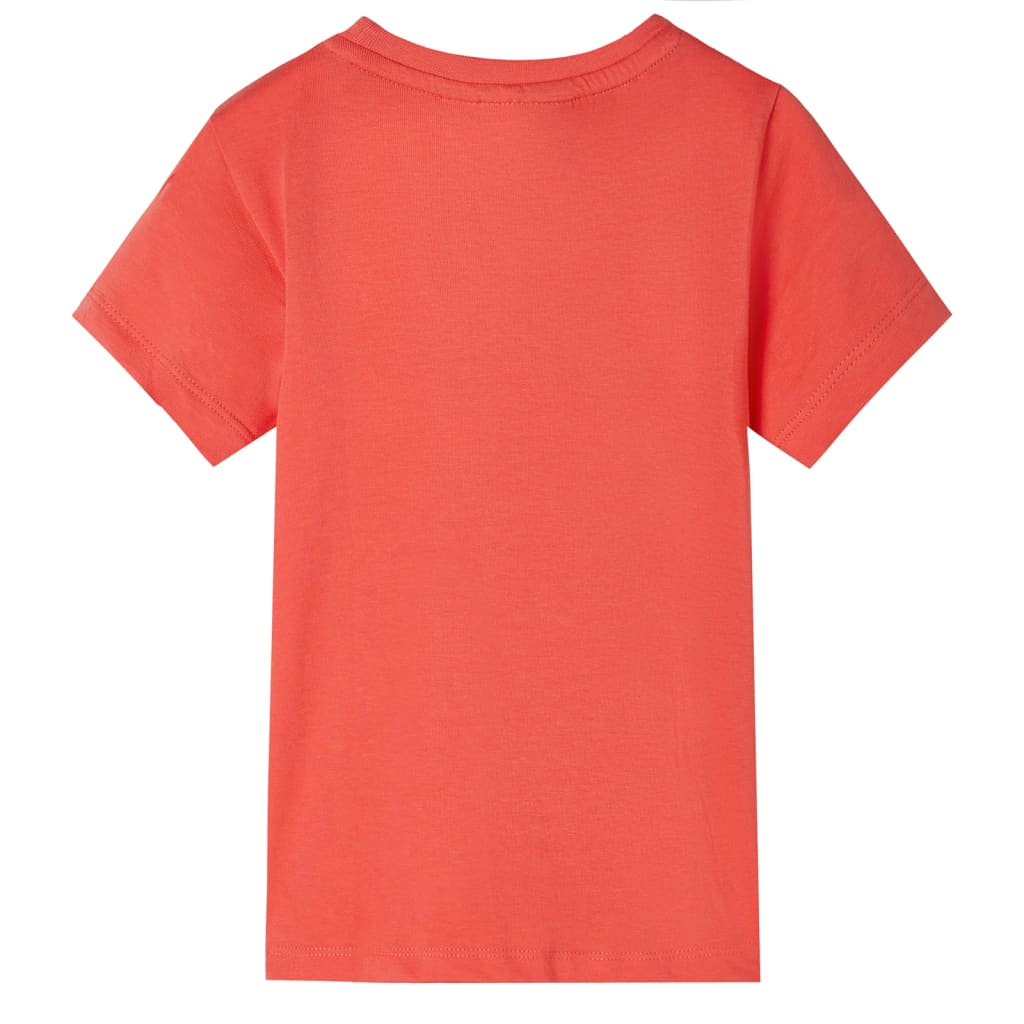 Kids short sleeve T shirt light red size 140