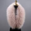 Damen Pelziger Plüschkragen Besatz für Kapuze Ersatz Schal Stola Winter Nackenwärmer Mantel Accessoire