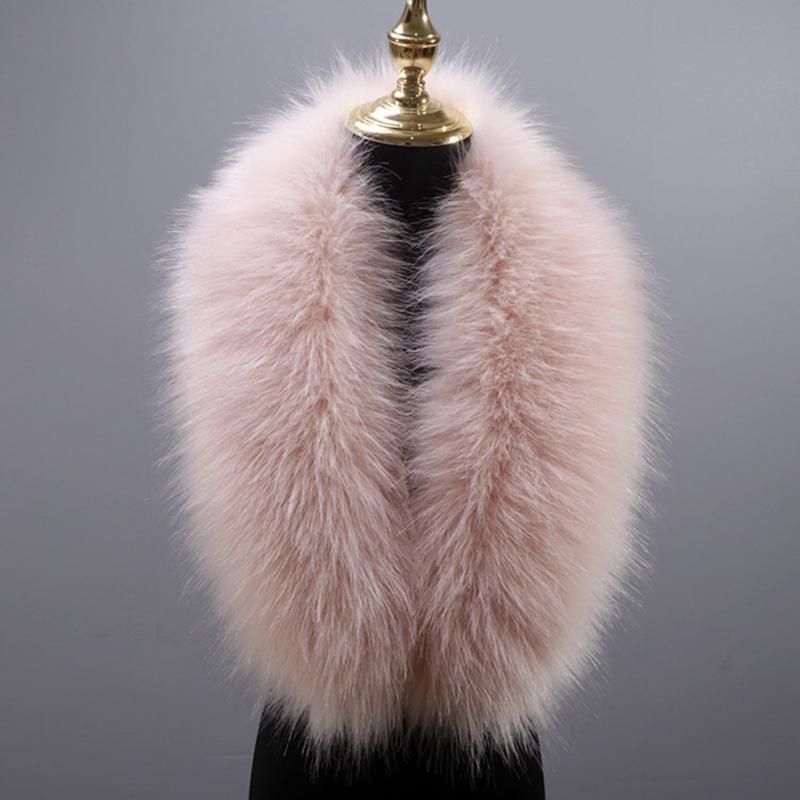 Damen Pelziger Plüschkragen Besatz für Kapuze Ersatz Schal Stola Winter Nackenwärmer Mantel Accessoire