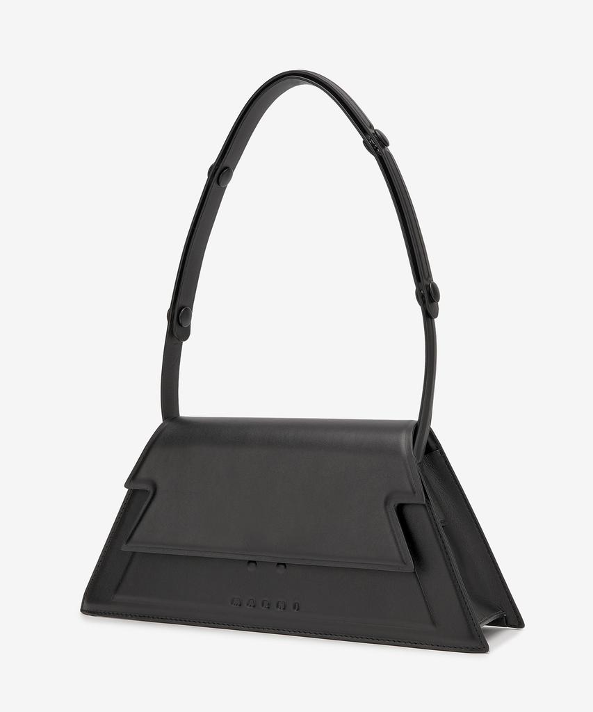 Marni Medium Cowhide Shoulder Bag - Black / Sbmp0182L0P529800N99