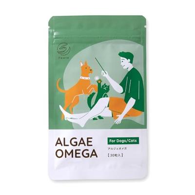 Pawte Algae Omega 30 Tablets AHS Pet Supplement for Dogs and Cats, Omega-3 Fatty Acids DHA DPA