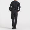 Long Sleeve Shirt Descente TOUGH Long Sleeve Shirt Stretch UV Protection Training Running BK00 XO [Move Sports] (UPF50+) (ST4FLT03M)