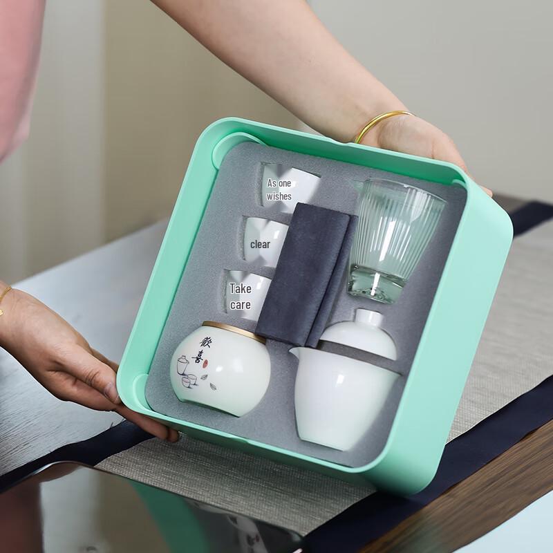 Wanchunhe Chinese Ceramic Travel Tea Set