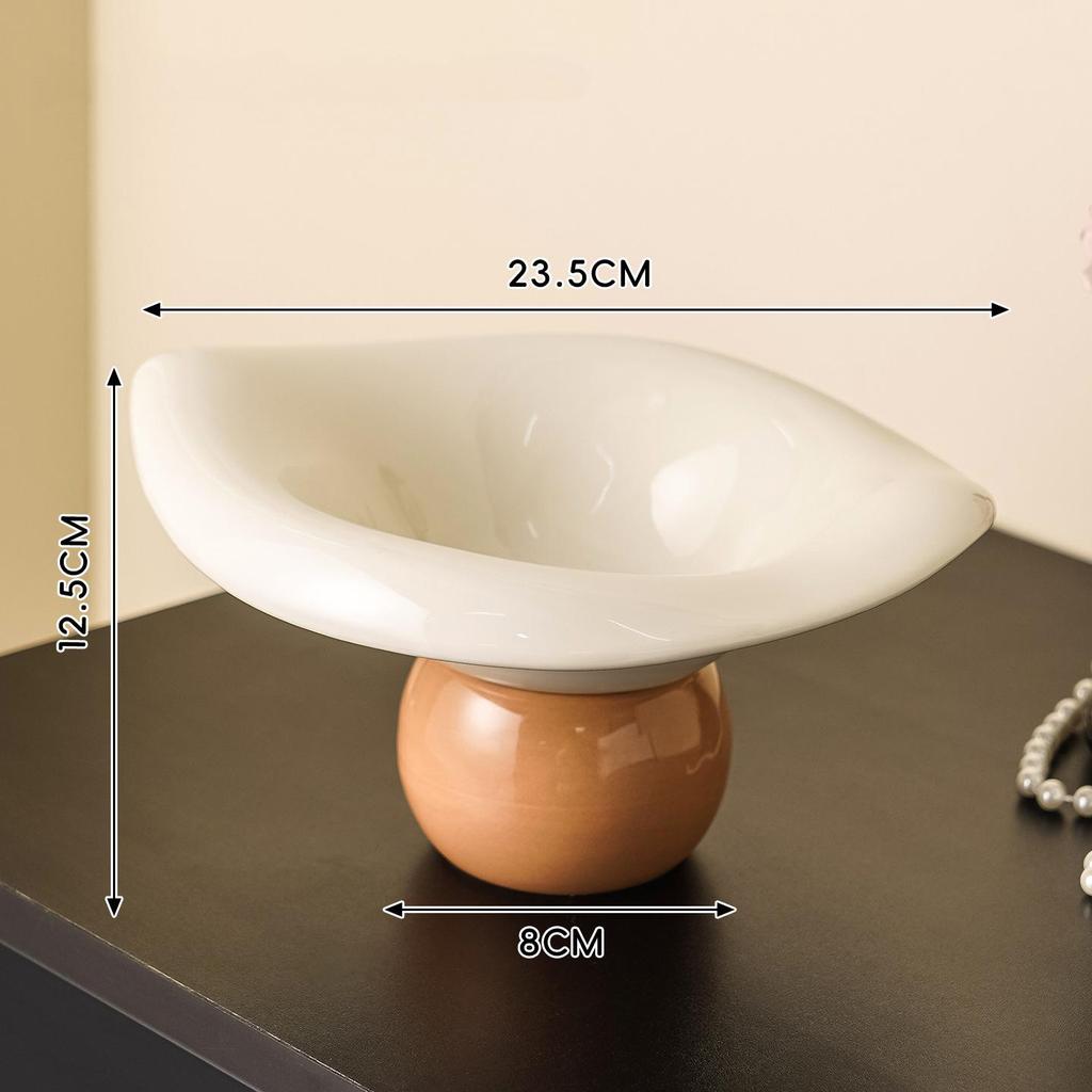 Lotus leaf-shaped fruit tray, high-value fruit basket, household candy display tray tray