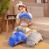 30-50cm Simulation Grey Tidal Worm Plush Toy Kawaii Blue Stuffed Animal Woodlouse Pillow Soft Doll Children's Xmas Gift for Girl